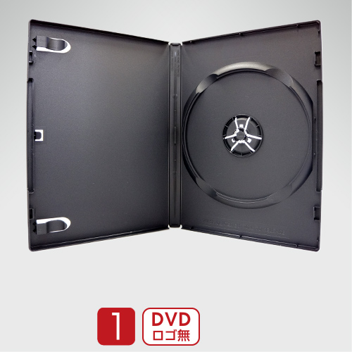 SS-037 DVDトールケース/黒/ロゴ無し 14mm/1枚収納 100枚入