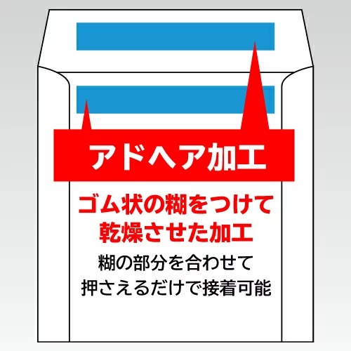 SS-040 / 窓付き紙封筒 糊付けタイプ / 1枚収納 (白 / 100枚入)