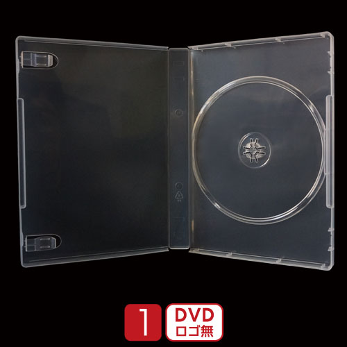 TT-015 / DVDトールケース 1枚収納 / 22mm (透明 / 100枚入り)